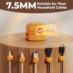 12 Pack Rotatable Cable Clips, Spring Cord Organizer Desk Cable Management Cord - Image 3