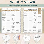 bloom daily planners 2026 Hardcover Calendar Year Goal & Vision Planner - Image 3