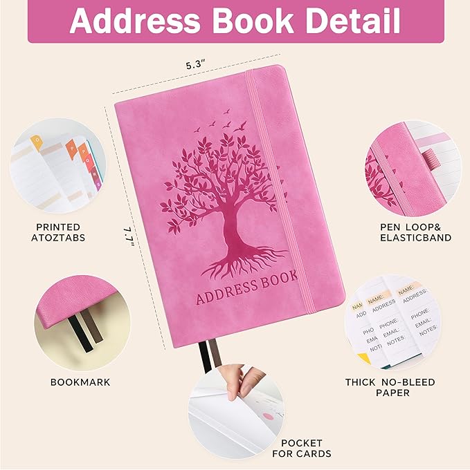 Address Book with Colorful Alphabetical Tabs - Image 3