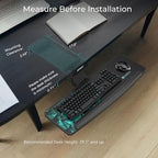 EUREKA ERGONOMIC Height Adjustable Mouse & Keyboard Tray Under Desk, 28x10'' - Image 4