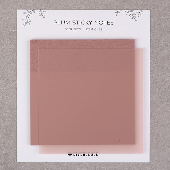 DiverseBee 50 Sheets Pastel Transparent Sticky Notes, 3x3” Clear Sticky Tabs - Image 7