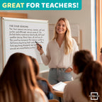SCRIBBLEDO 30”x24” Large Magnetic Notebook Paper For Classroom Elementary Classroom Must Haves for Teachers Elementary Giant Dry Erase Magnetic Lined Paper for Whiteboard Third Fifth Grade Handwriting