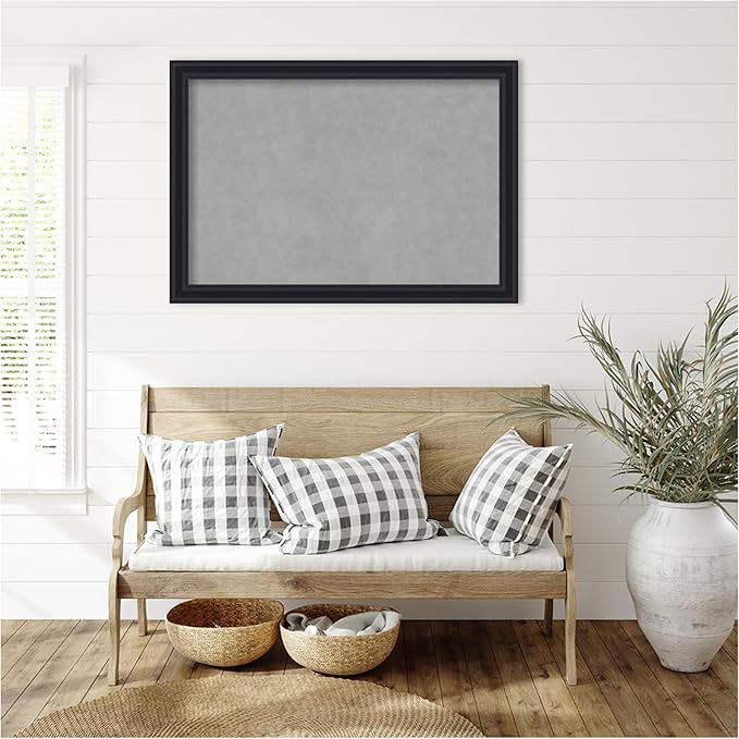 Amanti Art Black Framed Magnetic Board 28x40 Large Vision Board - Image 6