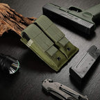 Tactical Single/Double Pistol Mag Pouch Outdoor Molle Open-Top Magazine Pouch - Image 7