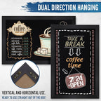 HBCY Creations Rustic Black Magnetic Wall Chalkboard, Extra Large Size 24" x 36" - Image 3
