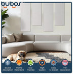 BUBOS 2 PCS Acoustic Panels, 47.2''x11.8'' Fabric Soundproof Wall Panels - Image 3