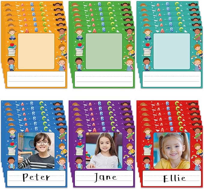WALENGIF 36 Pcs Kids Photo Nameplates by WALENGIF