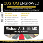 Personalized Name Plate with Choice of Mounting Holders - Image 2