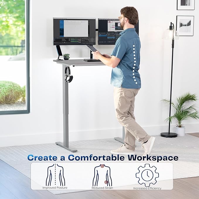 VIVO Electric 43 x 24 in Standing Desk, Memory Height Adjustment, 1B Series - Image 4