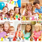 URSKYTOUS 60Pcs Animal Erasers Kids Desk Pets Pencil Erasers 3D Puzzle Bulk - Image 4