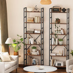 SUPERJARE Triple 6 Tier Bookshelf, Bookcase - Image 8