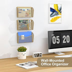 EasyPAG 3 Single Pocket Wall File Organizer, Mesh Hanging File Folder Organizer - Image 4