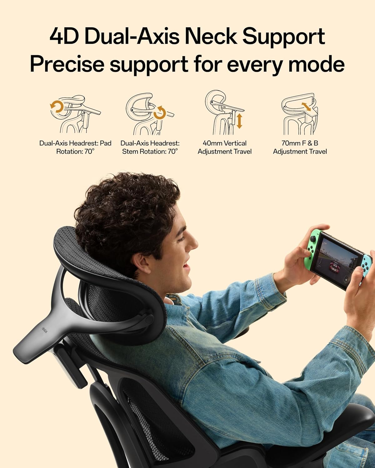 Hbada E3 Air 2026 Ergonomic Office Chair, 3-Zone Lumbar Support, Comfy Home O...