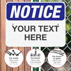 Custom Notice Sign, OSHA Sign, 18x24 Inches, 3M EGP Reflective .080 Aluminum - Image 4