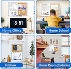 Magnetic White Board and Cork Board Combo, 24 X 18 inches Whiteboard Bulletin - Image 2