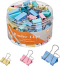 NEEWAY 100 Count Binder Clips Assorted Sizes, Paper Binder Clips, Metal Paper by NEEWAY