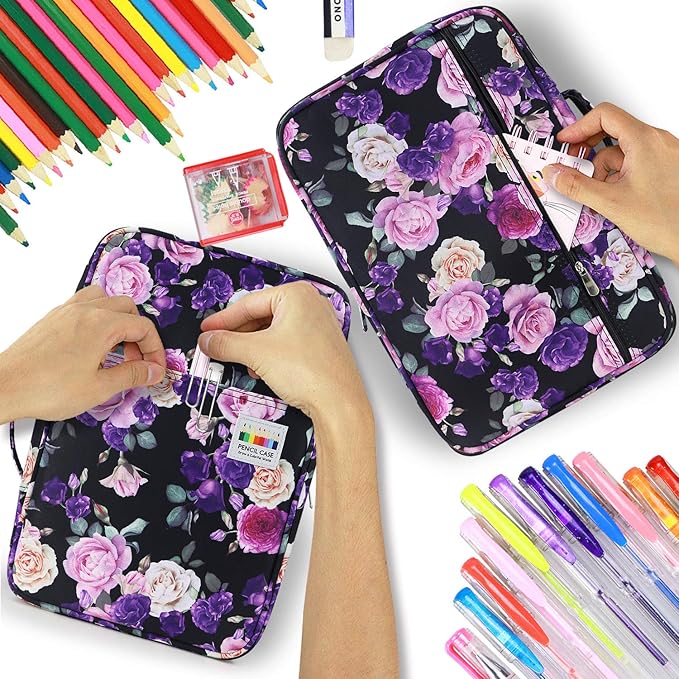 YOUSHARES Big Capacity Colored Pencil Case - Image 7