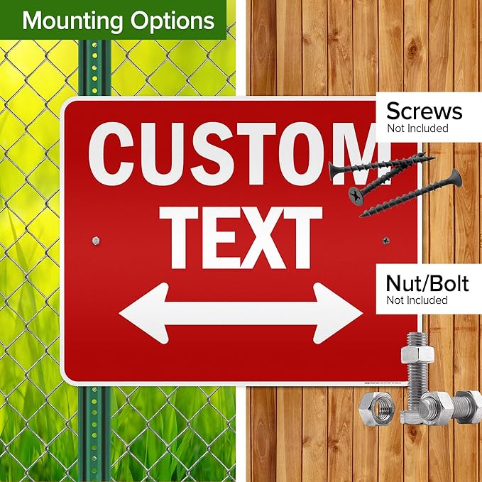 Custom Arrow, Custom Directional Sign, Two way Arrow, 24x30 Inches, 3M EGP - Image 5