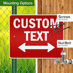 Custom Arrow, Custom Directional Sign, Two way Arrow, 24x30 Inches, 3M EGP - Image 5