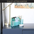 BLU MONACO Aqua Metal Mesh Letter Sorter - Image 4