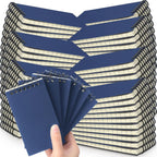 Tenceur 100 Pcs Pocket Notebook Bulk Small 3x5 Inch Spiral Notepads Mini Top