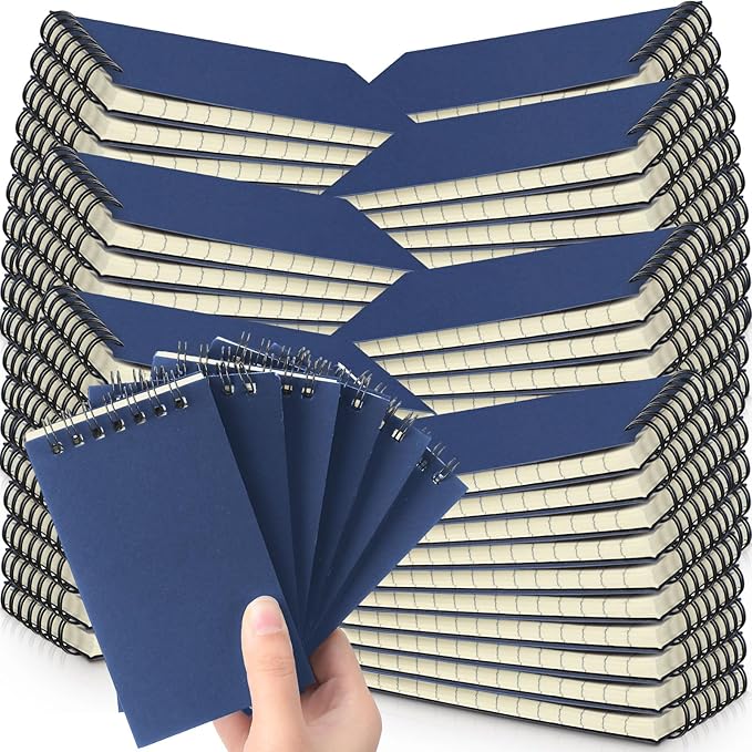 Tenceur 100 Pcs Pocket Notebook Bulk Small 3x5 Inch Spiral Notepads Mini Top by Tenceur
