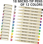 Shuttle Art 18-Pack Micro-line Pens - Image 2