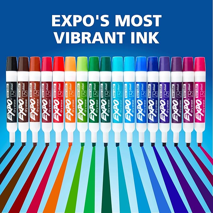 EXPO Dry Erase Markers, Chisel Tip, Office & Home | 36 Count - Image 6