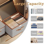 Tuza 4 Pack Storage Bins with Lids, Collapsible Closet Organizer Container - Image 7