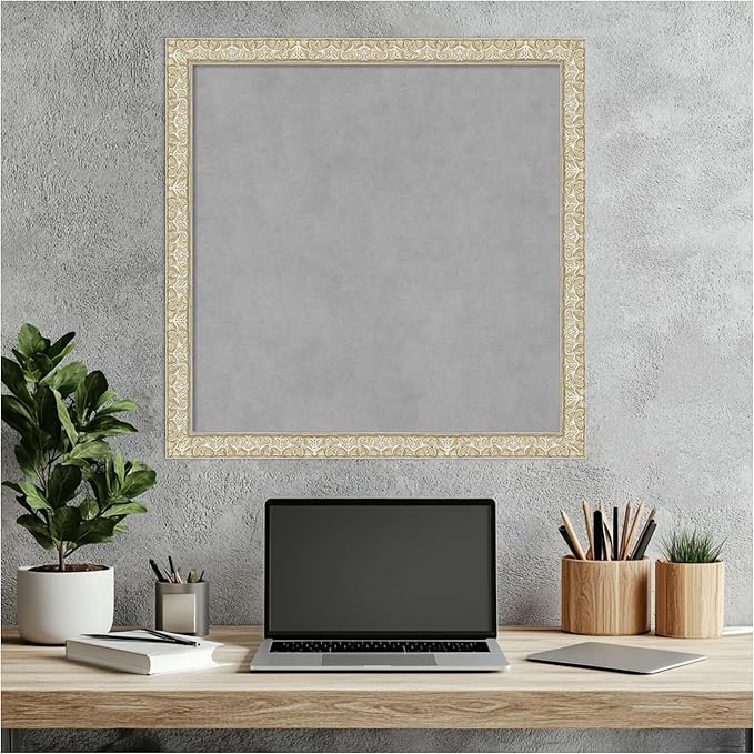 Amanti Art Silver Framed Magnetic Board 22x22 Medium Vision Board - Image 7