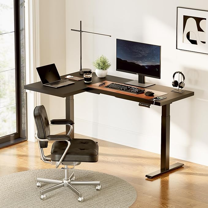 FLEXISPOT Pro Corner Desk Dual Motor L Shaped Computer Electric Standing Desk - Image 2