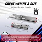FLISSA Advanced Titanium Utility Knife, CNC Unibody, Lightweight All Metal - Image 4