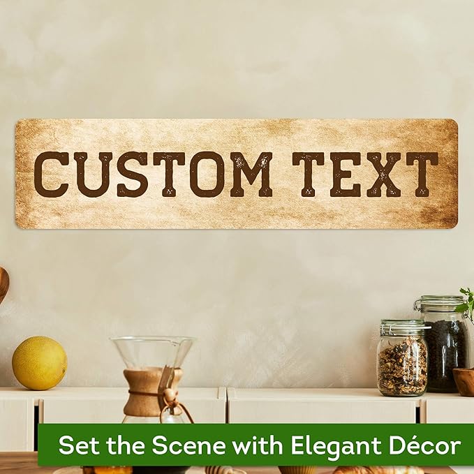 Custom Sign, Custom Street Sign, 11 Font Colors, 13 Font Styles, 4 Hole Options - Image 4