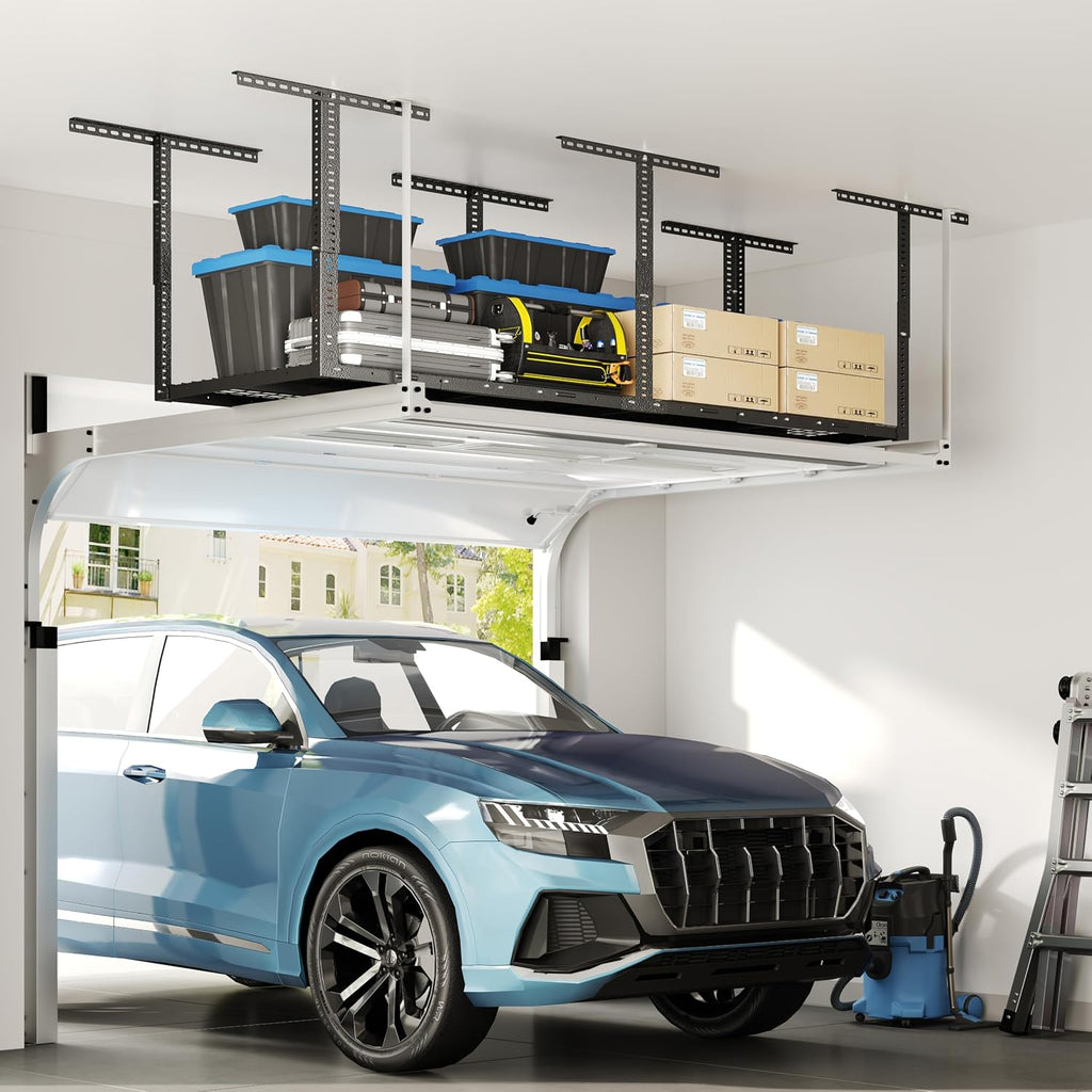 fleximounts 3x8 overhead garage ceiling storage rack adjustable, main product view