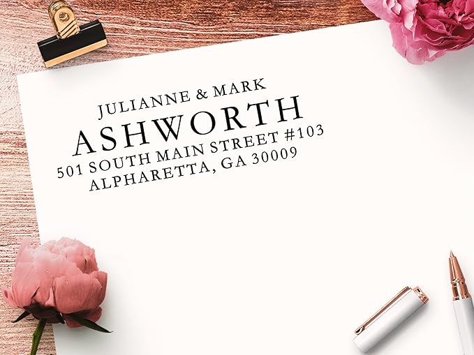PrettySweetParty Self Inking Return Address Stamp - Image 2