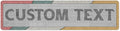 Custom Sign, Custom Street Sign, 11 Font Colors, 13 Font Styles, 4 Hole Options by MySignCenter