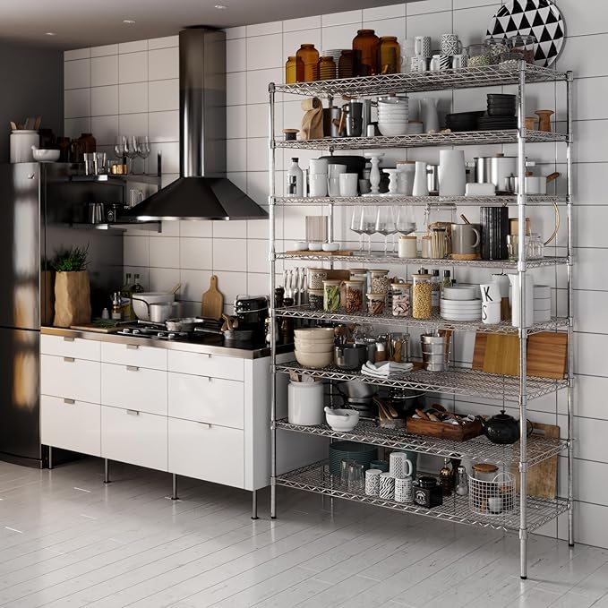 Regal Altair 21" Deep x 54" Wide x 86" Height Wire Shelving Kit | 8-Tier | NSF - Image 2
