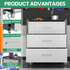 garage cabinet system | heavy duty steel all-in-one on a desk or shelf