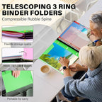 WOT I Telescoping Project Organizer 2-Pack, Refillable Binder - Image 2