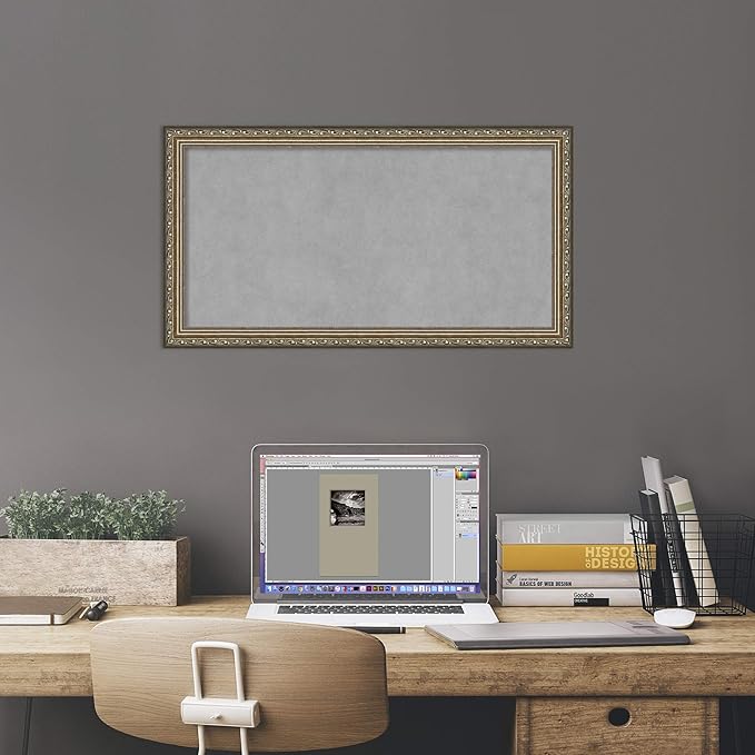Amanti Art Silver Framed Magnetic Board 14x26 Small Vision Board - Image 6