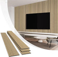 Olanglab Wood Slat Wall Panels 4 Pack, Wooden Acoustic Wall Panels, 94.5"x12.6" by Olanglab