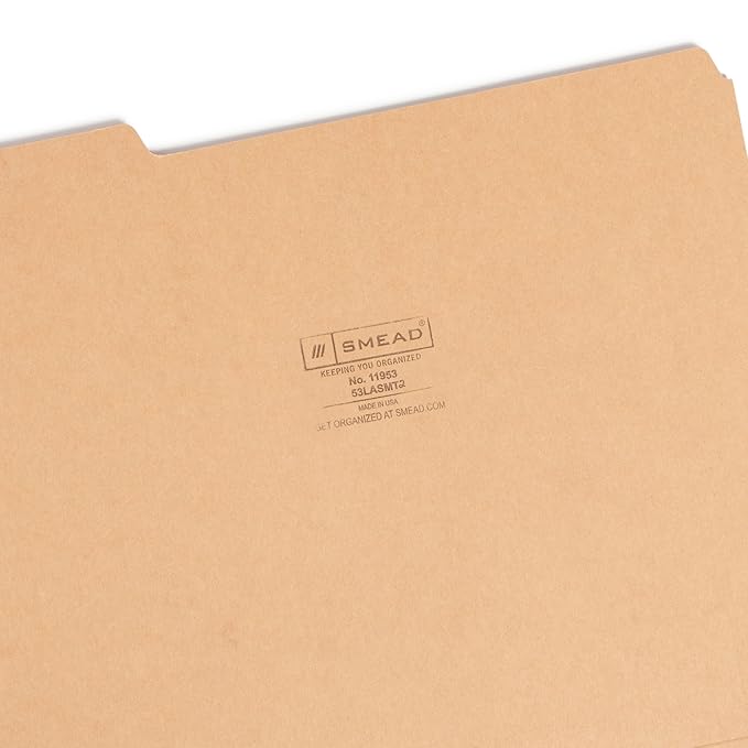Smead Standard File Folders, 1/3-Cut Tabs, Letter Size - Image 6