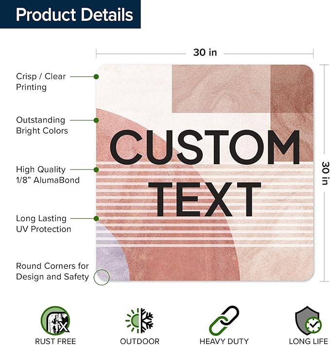 Custom Sign, Custom Street Sign, 11 Font Colors, 13 Font Styles, 4 Hole Options - Image 6