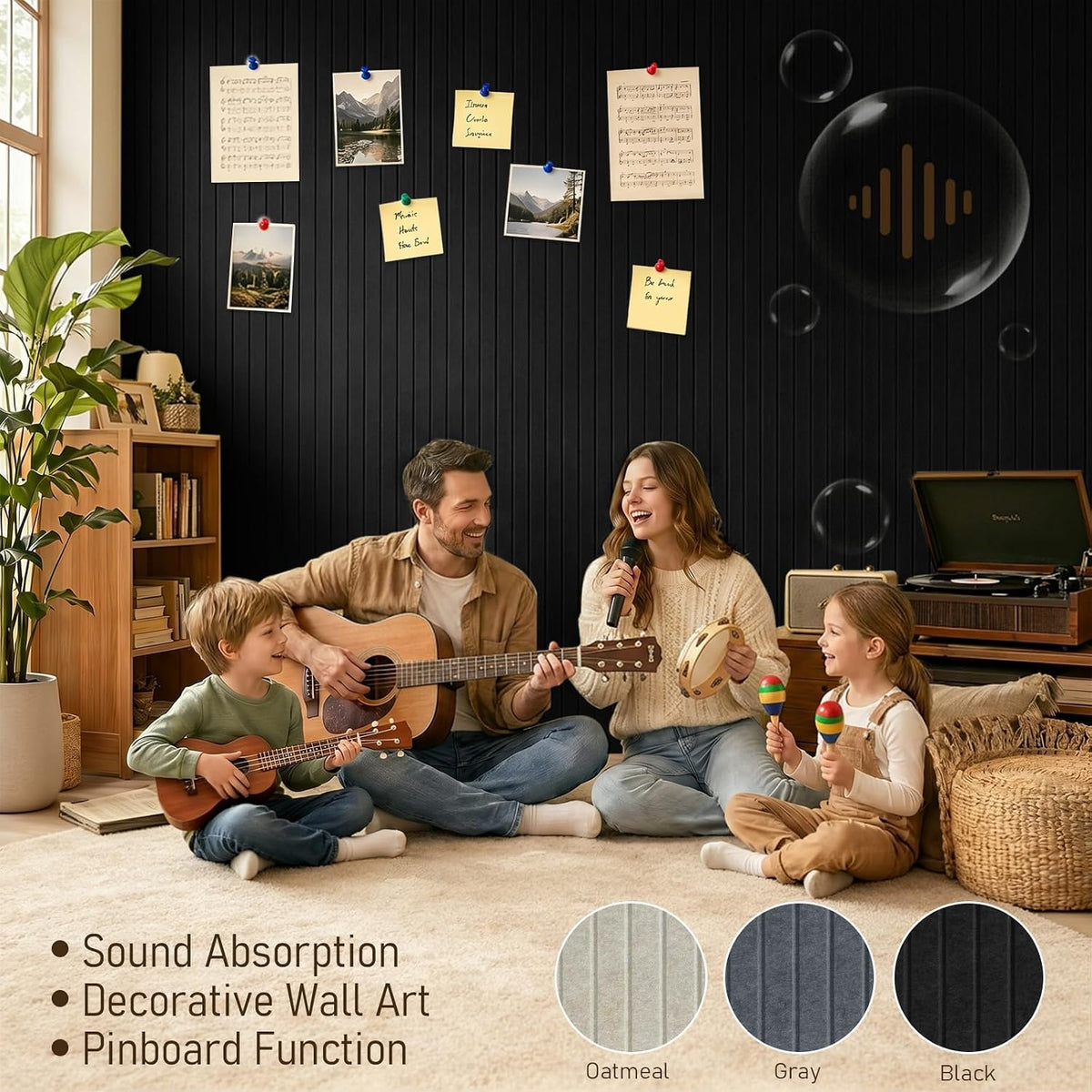 Large Felt Bulletin Board 48" x 36" Cork Board Alternative-12 Pack ...