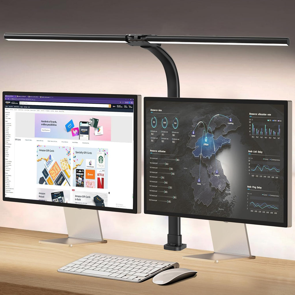 AKRRYR Led Desk Lamp for Home Office, 24W Bright Eye-Caring Desk Light