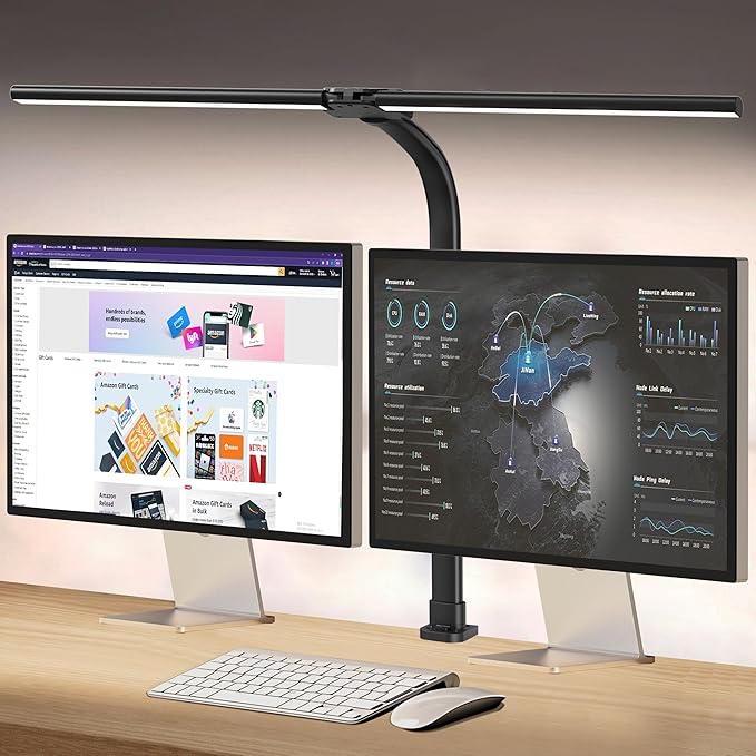 AKRRYR Led Desk Lamp for Home Office, 24W Bright Eye-Caring Desk Light by AKRRYR