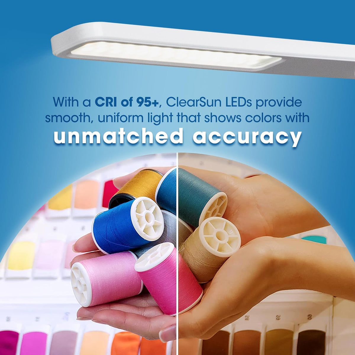 OttLite Slimline LED Desk Lamp, White