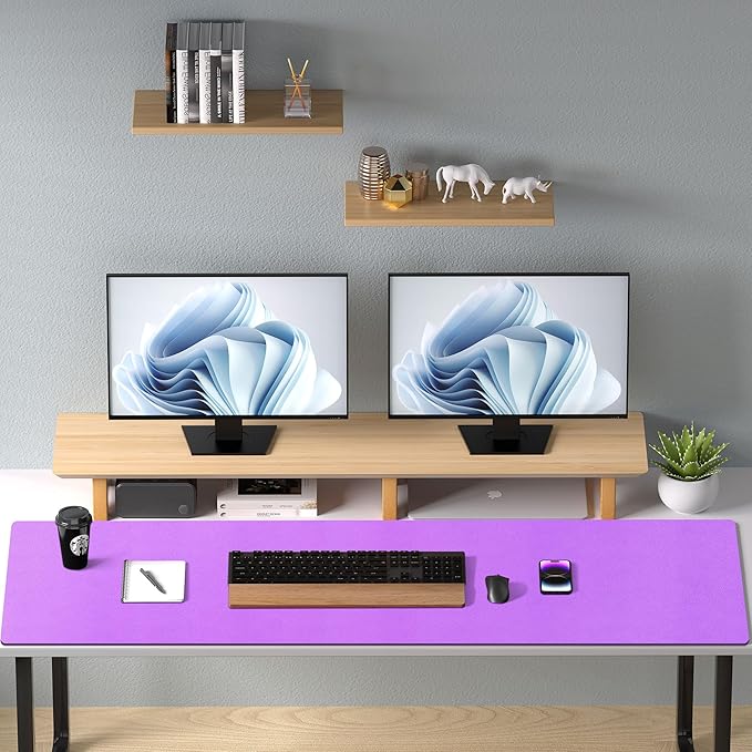 Aothia Leather Desk Pad Protector, Office Desk Mat, Large Mouse Pad, Non-Slip - Image 9