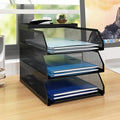 Natwind 3-Tier Desk Organizer, Desk Accessories, Stackable Paper Tray, Metal by Natwind