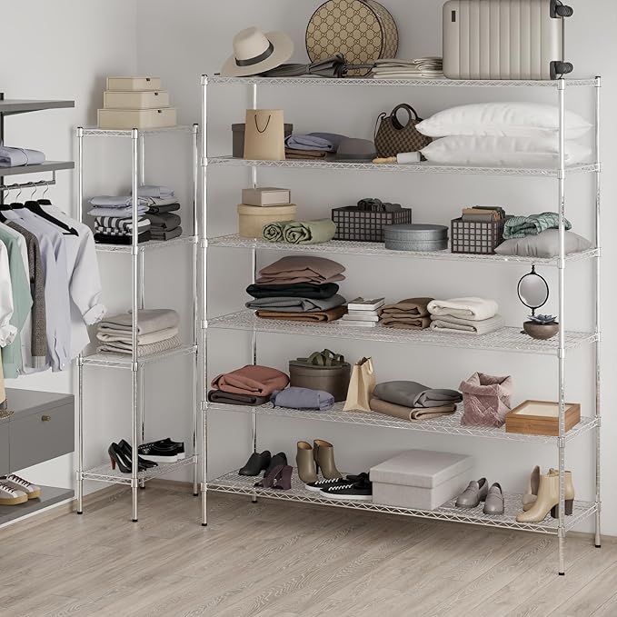 Regal Altair 21" Deep x 72" Wide x 86" Height Wire Shelving Kit | 6-Tier | NSF - Image 2